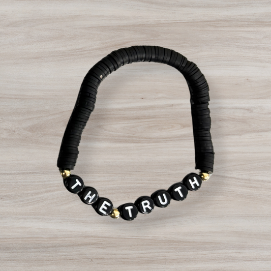 The Truth Friendship Bracelet - Black and Gold