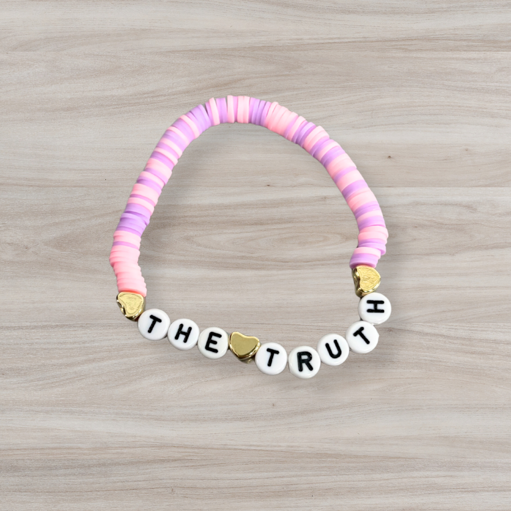 The Truth Friendship Bracelet - Pink and Purple