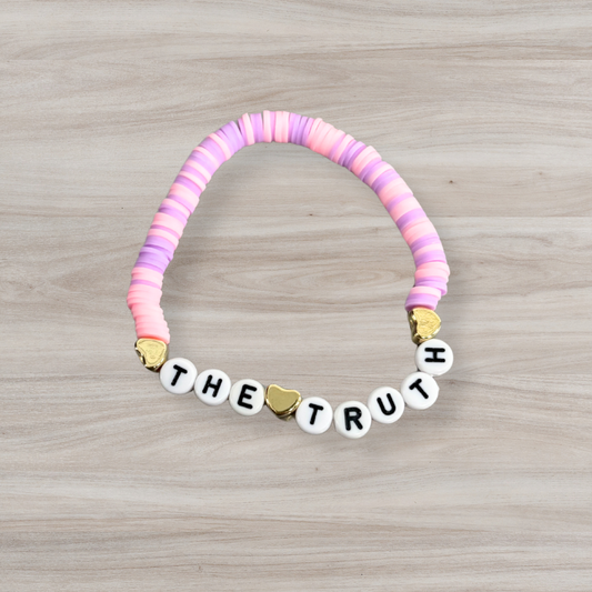The Truth Friendship Bracelet - Pink and Purple